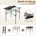 Folding Roll-up Camping Table With Metal Legs With Carrying Bag Non-slip Foot For Camping, Picnics, And Beach Trips_maomaolike.com