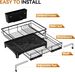 Laveshop Dish Drying Rack - Expandable Rack, Large Capacity Dish Drainer For Kitchen Counter, Rust-Proof With Utensil Holder, Black_maomaolike.com