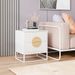 Modern Mid Century Fluted Nightstand With 2 Drawers And Pine Wood Handles For Bedroom_maomaolike.com