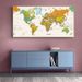 High-definition World Map, Decorative Art Print, Home Décor Artwork, Wall Art Poster, Living Room Sofa Backdrop Decoration, Art Exhibition Piece_maomaolike.com