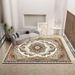 Living Room Rug Large Size Gorgeous Gold Frame Design Bedroom Rug Plush Thickened Machine Washable Thickened Underlay Interior Decorative Rug_maomaolike.com