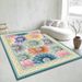 Living Room Rug Large Size Gorgeous Gold Frame Design Bedroom Rug Plush Thickened Machine Washable Thickened Underlay Interior Decorative Rug_maomaolike.com