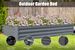 6x3x1ft Galvanized Raised Garden Bed, Outdoor Planter Garden Boxes Large Metal Planter Box For Gardening Vegetables Fruits Flowers,Gray_maomaolike.com