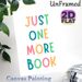 Just One More Book Themed Painting Poster, Vibrant Colorful Playful Lettering Poster, Warm Reading-encouraging Decor Ideal For Living Room, Reading_maomaolike.com
