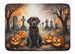 Chocolate Labrador Retriever Spooky Halloween Memory Foam Kitchen Mat Machine Washable Anti-Fatigue Mat Cushion Comfort Bath Mat Or Kitchen Rug_maomaolike.com