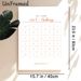 30-Day 200€ Savings Challenge Painting Poster, Clean Minimalist Grid Layout Poster, Practical Tool To Track Savings Progress Ideal For Personal Home_maomaolike.com