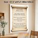 Shema Prayer Painting Poster, Vintage Aged-scroll Style Poster, Traditional Religious Script Display, Suitable For Home And Spiritual Prayer Spaces_maomaolike.com
