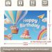 Hot Air Balloon Birthday Party Banner - 2D Flat Polyester Backdrop, Wall Hanging Photo Props, Party Decor_maomaolike.com