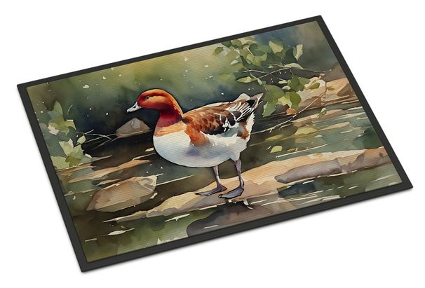 Redhead Duck Doormat Front Door Mat Indoor Outdoor Rugs For Entryway, Non Slip Washable Low Pile, 24H X 36W_maomaolike.com