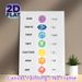 Chakra Themed Painting Poster, Vibrant Watercolor-style Chakra Symbols With Positive Affirmations Poster, Soothing Spiritual Decor Ideal For Yoga_maomaolike.com