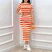 Women's Clothing Striped slim-fit suit dress_maomaolike.com