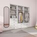 Livelylodge Modular Wardrobe Closet - Freestanding White Closet With Spacious Storage Shelves And Hanging Rods 70.86"W X 16.04"D X 70.86"H_maomaolike.com