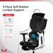 Q3-MT Ergonomic Office Chair With Footrest Home Office Ergonomic Chair With Soft Rubber Lumbar Support Extra Large 2D Headrest & 3D Armrest 140° Tilting Mesh Computer Chair_maomaolike.com