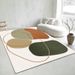 Living Room Rug,Large Rug,Oversized, Gold Leaves Design,Bedroom Rug,Soft And Thick, Machine Washable, Thickened Rug, Bedside Rug,Decorative Indoor Rug_maomaolike.com
