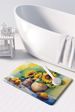 Sunflowers In Watercolor Memory Foam Kitchen Mat Machine Washable Anti-Fatigue Mat Cushion Comfort Bath Mat Or Kitchen Rug_maomaolike.com