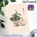 Tea Ceremony Themed Painting Poster, Serene Minimalist Watercolor Poster, Delicate Tea Bowl With Tea Leaves And Teapot Design, Calming Decor Ideal For_maomaolike.com