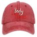 Unisex Washed cotton embroidery Dady letter baseball cap Father's Day gift hat Hip hop hat_maomaolike.com