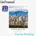 Vancouver Cityscape Painting Poster, Vibrant Realistic Urban Skyline With Snow-capped Mountains & Waterfront Poster, Captivating City Scenery Ideal_maomaolike.com