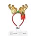 Christmas Headband Reindeer Antlers Clips Santa Claus Hats 12 Pcs_maomaolike.com