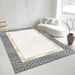 Living Room Rug Large Size Gorgeous Gold Frame Design Bedroom Rug Plush Thickened Machine Washable Thickened Underlay Interior Decorative Rug_maomaolike.com