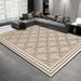 Living Room Rug Large Size Gorgeous Gold Frame Design Bedroom Rug Plush Thickened Machine Washable Thickened Underlay Interior Decorative Rug_maomaolike.com