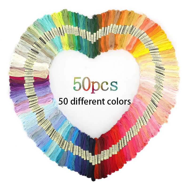 Cross Thread 50 Colors Colors 150 Colors Branch Thread Embroidery Thread_maomaolike.com