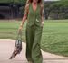 Women's Clothing Summer New Cotton And Linen Sleeveless Vest Vest Trousers Two Piece Suit Female Casual Fashion Suit_maomaolike.com