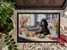 Decorating Easter Black Poodle Doormat Front Door Mat Indoor Outdoor Rugs For Entryway, Non Slip Washable Low Pile, 24H X 36W_maomaolike.com