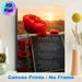 Red Poppy & "In Flanders Fields" Poem Painting Poster, Warm-hued Sunset Memorial Scene Poster, Meaningful Commemorative Decor Suitable For Home And_maomaolike.com