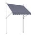 VEVOR 98x47" Patio Awning Retractable Awning Sunshade Shelter With Crank Handle_maomaolike.com