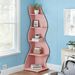 Modern Wall Corner Bookshelf Bookcase_maomaolike.com