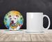 Pit Bull Terrier Luau Large Sandstone Coasters Pack Of 4 Absorbent Round Coasters Decor Gifts For Men Or Women, 4 In, Multicolor_maomaolike.com