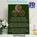 Celtic Goddess Prayer Painting Poster, Vintage Bronze Triskelion Design Poster, Serene Spiritual Verse Artwork Ideal For Meditation Space And Home_maomaolike.com
