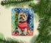 Cairn Terrier Christmas Porcelain Ornament Christmas Tree Hanging Decorations For Home Christmas Holiday, Rectangle, Gift, Multicolor_maomaolike.com