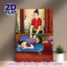 Thai Massage Themed Painting Poster, Vibrant Traditional Style Poster, Showcasing A Soothing Massage Scene, Delivers Tranquil Atmosphere Perfect For_maomaolike.com