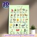 German Alphabet Painting Poster, Watercolor-style Illustrated German Alphabet Poster, Educational Visual Guide With Matching Themed Objects For Study_maomaolike.com