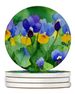 Illinois Violet In Watercolor Large Sandstone Coasters Pack Of 4 Absorbent Round Coasters Decor Gifts For Men Or Women, 4 In, Multicolor_maomaolike.com