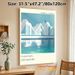 Aarhus Denmark Coastal Architecture Painting Poster, Minimalist Soft-toned Waterfront Building Poster, Serene Urban Coastal Decor Suitable For Living_maomaolike.com