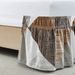 Gray Brown Worn Single Piece Elastic Pleated Bed Apron Hotel Linen Bedside Skirt_maomaolike.com