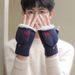 Sports Gloves Skiing Cycling Motorcycle Hiking Warm Gloves Gloves for men warm winter fingers open fingers autumn and winter knitted wool flap_maomaolike.com