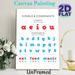 Vowels & Consonants Painting Poster, Clear Red & Blue Typographic Poster, Useful For Learning English Letter Classification And Pronunciation, Ideal_maomaolike.com