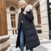 Women's Clothing new slim fit large fur collar long cotton coat_maomaolike.com