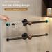 Hairband Storage Rack Walnut Wood Bathroom Wall-Mounted No-Drill Tie Holder Accessories Magic Hair Ring Hook_maomaolike.com
