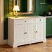 Sideboard Buffet Cabinet, Modern Accent Cabinet With 2 Drawers And Adjustable Shelves_maomaolike.com