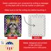 Shih Tzu King Of Mardi Gras Porcelain Ornament Christmas Tree Hanging Decorations For Home Christmas Holiday, Rectangle, Gift, Multicolor_maomaolike.com