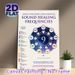Sound Healing Frequencies Painting Poster, Informative Starry-themed Chakra Chart Poster, Educational Guide For Energy Healing Knowledge, Ideal For_maomaolike.com