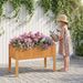 Wood Raised Garden Bed Elevated Planter Box With Bed Liner And Drainage Holes For Vegetables Flowers Herbs For Garden, Backyard, Balcony Or Patio_maomaolike.com