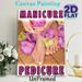 Manicure & Pedicure Painting Poster, Vibrant Floral-accented Manicure & Pedicure Scene Poster, Elegant Spa-style Decor Ideal For Beauty Salons, Spa_maomaolike.com