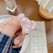 Unisex Bofeiya sweet and cute acetate heart small clip high-end side clip side hair clip top clip braided hair accessories_maomaolike.com