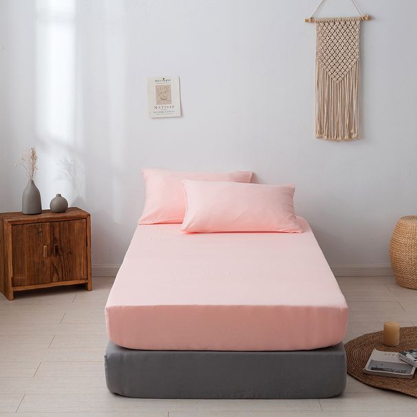 Home Textile Solid Color Mattress Protector_maomaolike.com